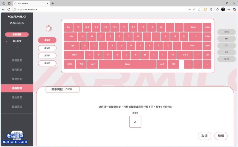 類比鍵盤：動態鍵程 DKS (Dynamic Keystroke) 功能介紹與應用 | 老貓國際有限公司  Iqmore International Co., Ltd.