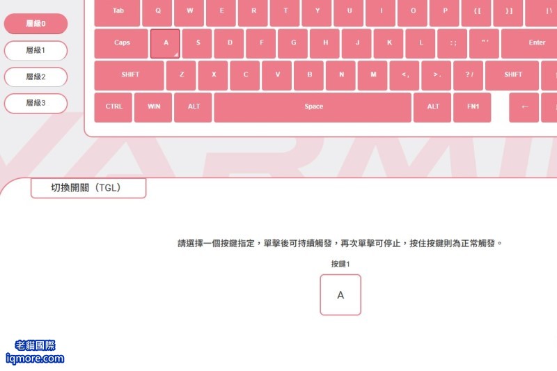 類比鍵盤：TGL (Toggle Key) 功能介紹 | 老貓國際有限公司  Iqmore International Co., Ltd.