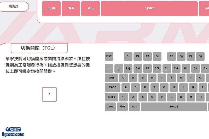類比鍵盤：TGL (Toggle Key) 功能介紹 | 老貓國際有限公司  Iqmore International Co., Ltd.