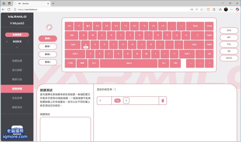 類比鍵盤：TGL (Toggle Key) 功能介紹 | 老貓國際有限公司  Iqmore International Co., Ltd.